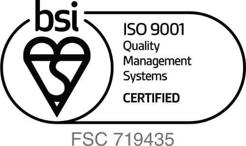 BSI ISO 9001 Certified FSC 719435